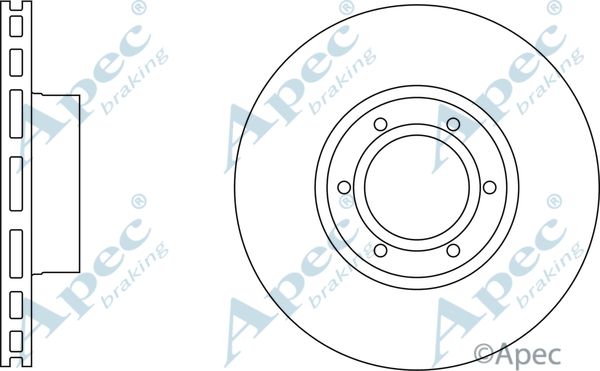 APEC BRAKING Jarrulevy DSK807